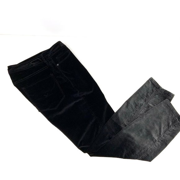 Hudson Nico Velvet Super Skinny Black Gray Ombre Jean Size 30 - Picture 10 of 16